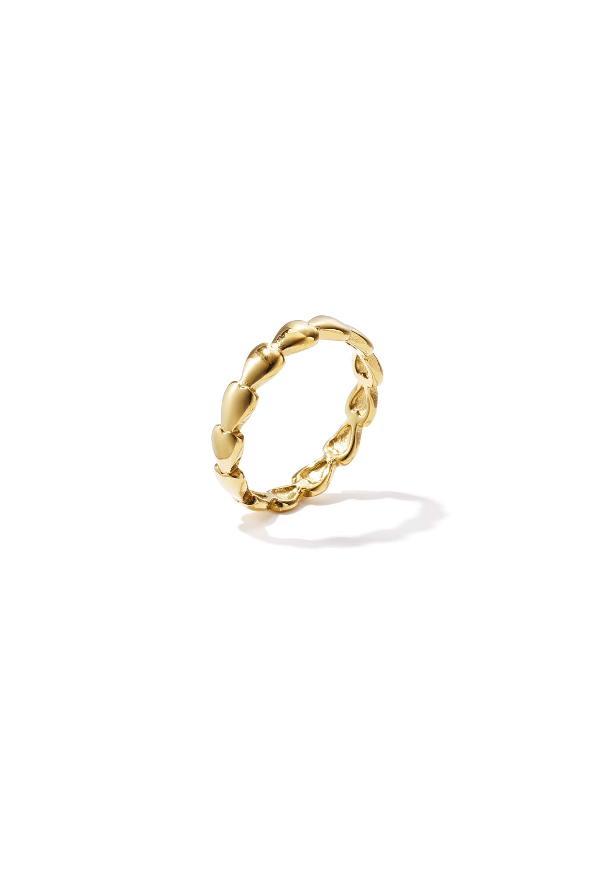 Elegant Minimalist Gold Heart Ring for Daily Wear