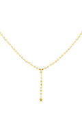Roestvrijstalen Y-ketting ketting Goud kleur Stainless Steel