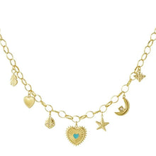 Afbeelding in Gallery-weergave laden, Sunny Love Charm Necklace Gold
