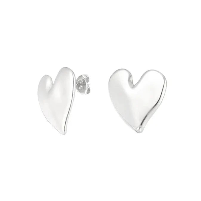 Love First Earrings Silver