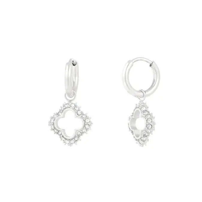 Lucky Diamond Earrings Silver