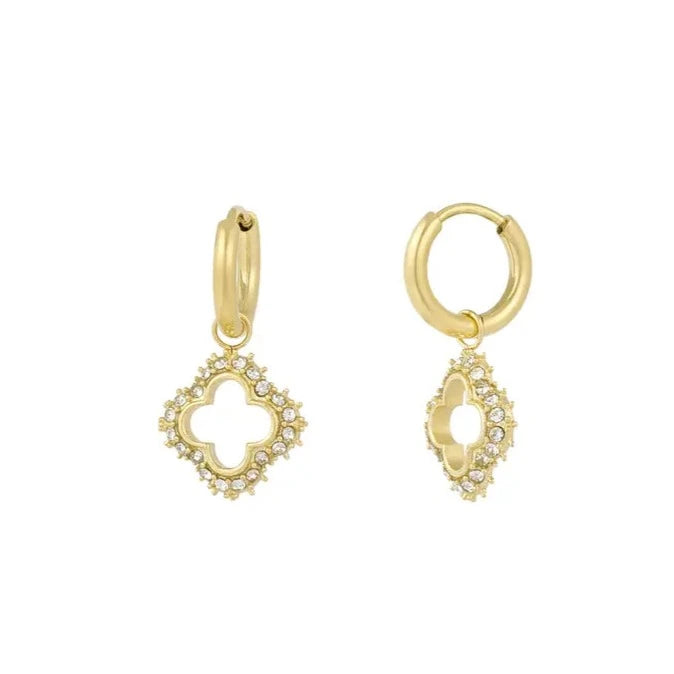 Lucky Diamond Earrings Gold