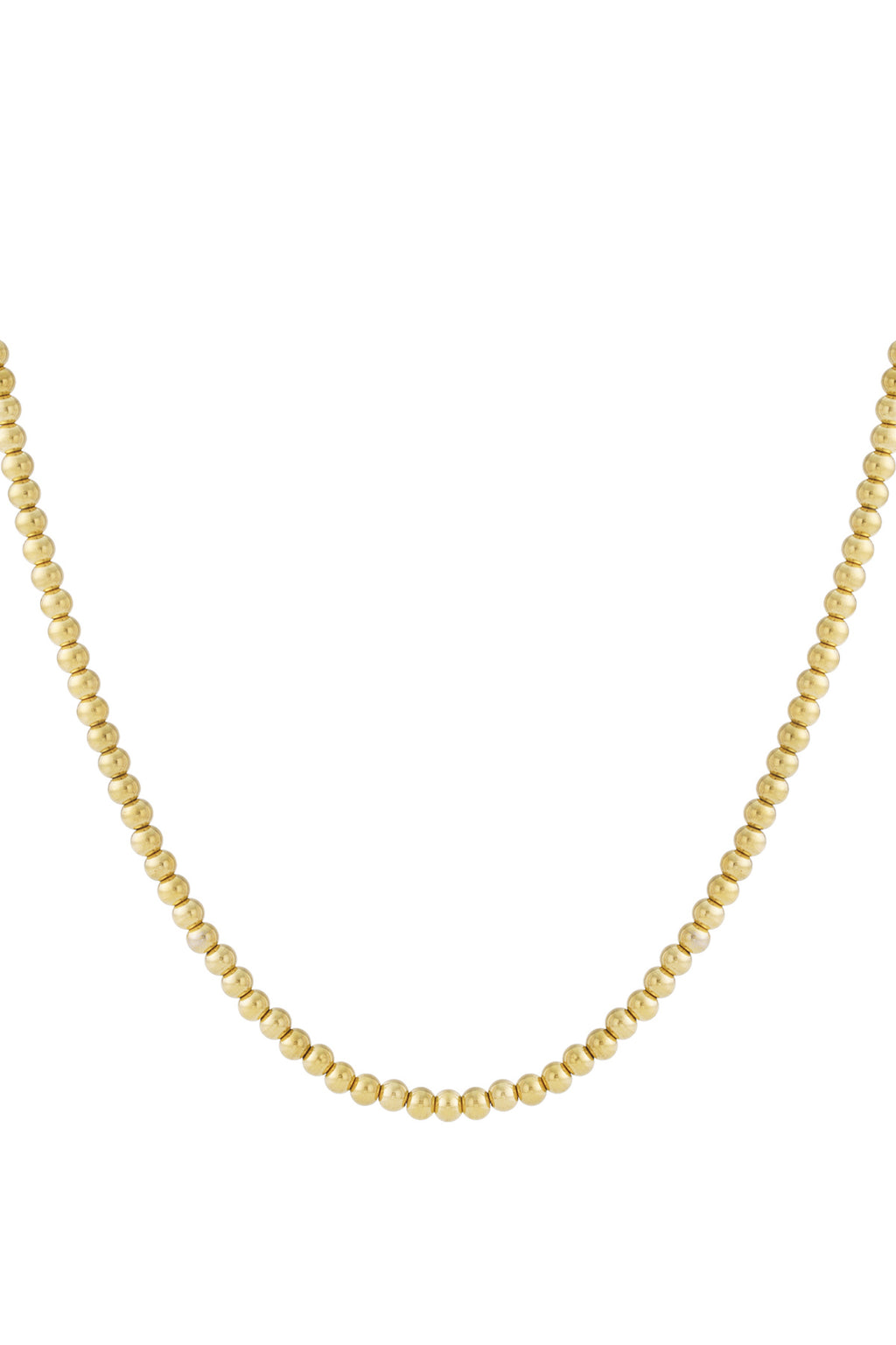 Elegant Simple Beaded Necklace for Women - Silver & Gold