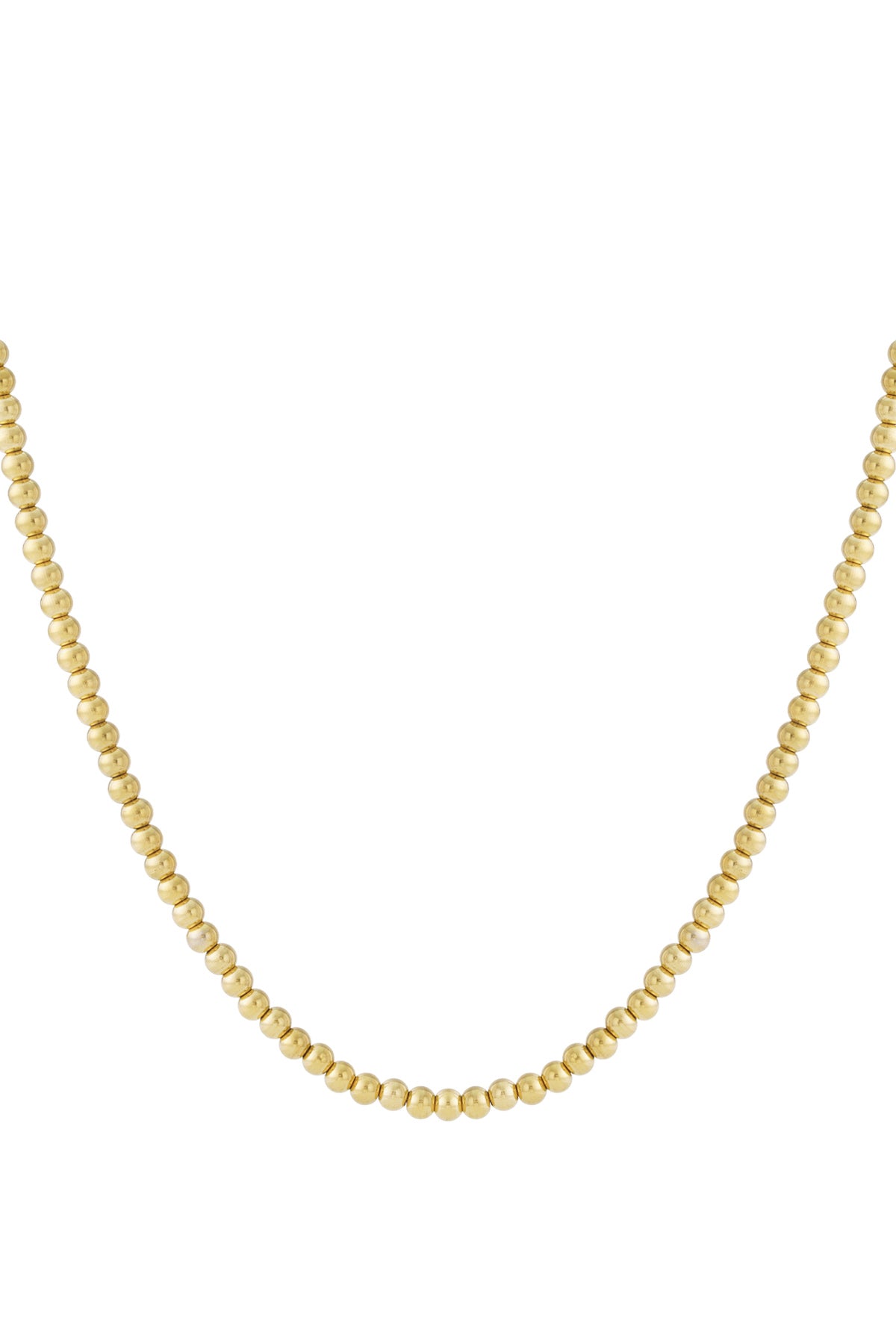 Elegant Simple Beaded Necklace for Women - Silver & Gold