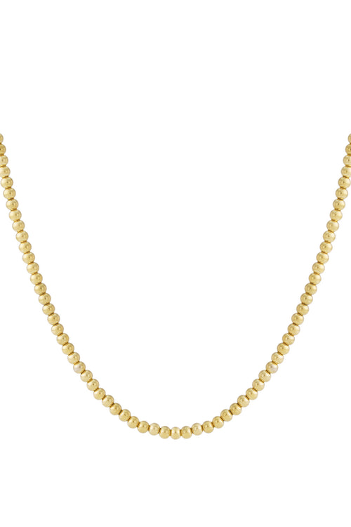 Elegant Simple Beaded Necklace for Women - Silver & Gold