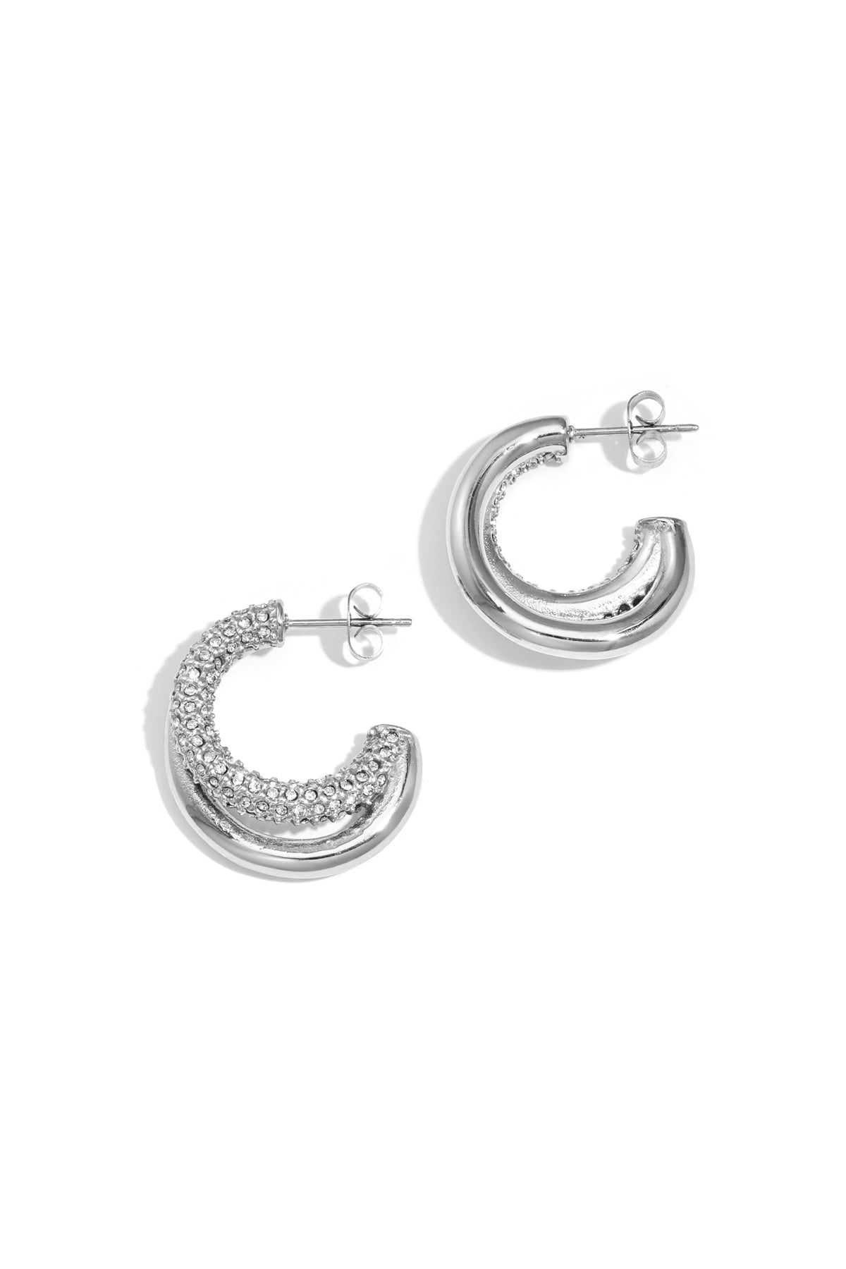 Stylish Stainless Steel Hoop Earrings for Everyday Glam