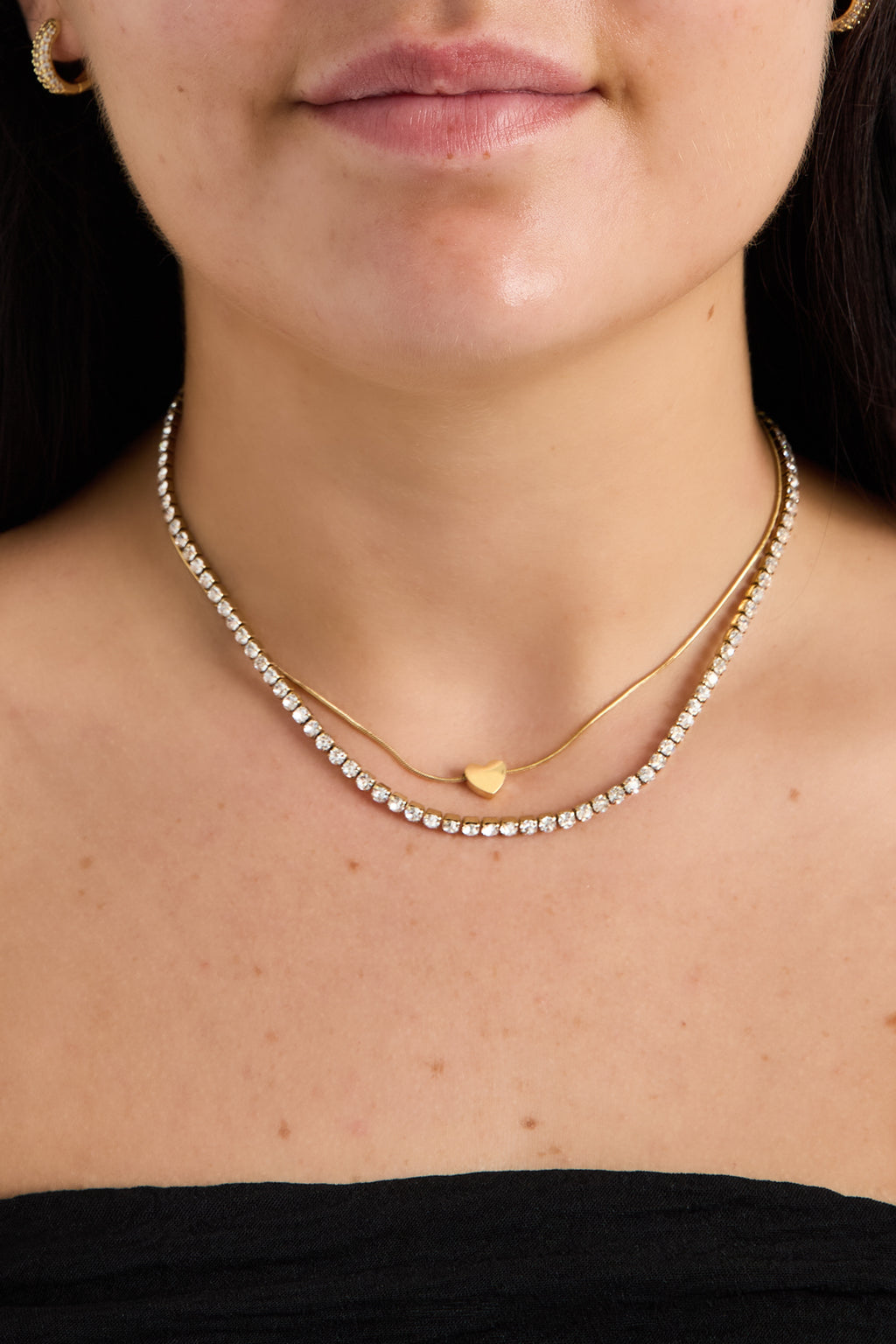 The Heart Tennis Necklace
